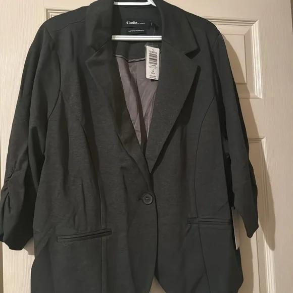 NWT Lane Bryant Gray blazer Size 3X - Picture 3 of 3